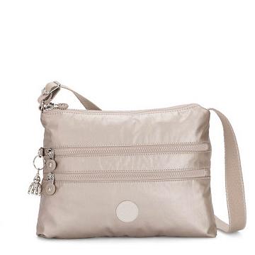 Kipling Alvar Metallic Crossbodytassen Zilver | BE 1067VR